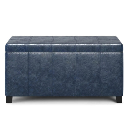Dover Upholstered Storage Ottoman Bench with Lid