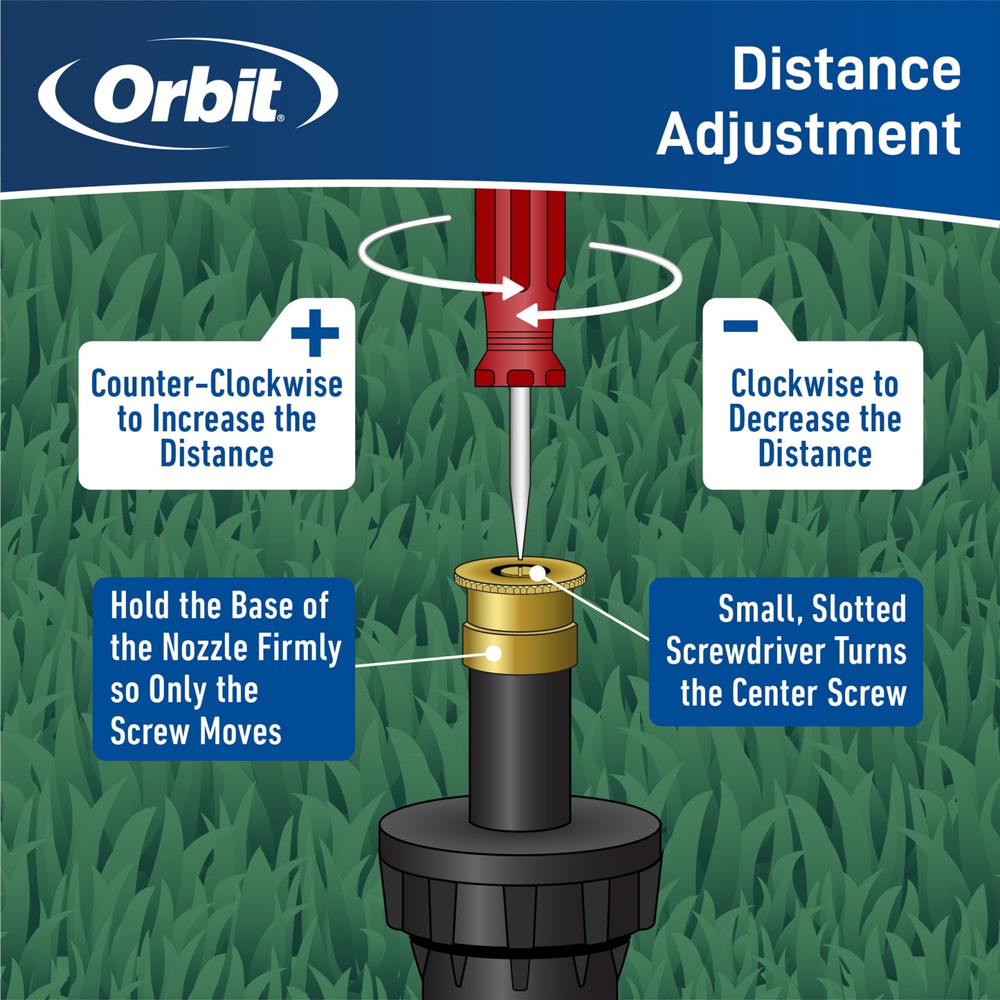 15' Brass Nozzle Adjustable Pattern 53574W