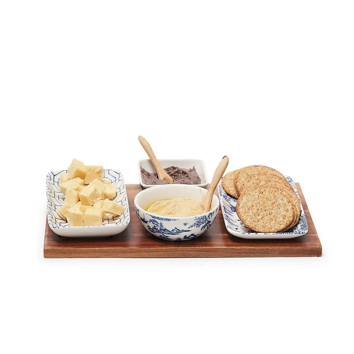 Chinoiserie Tapas Serving Set With Blue and White