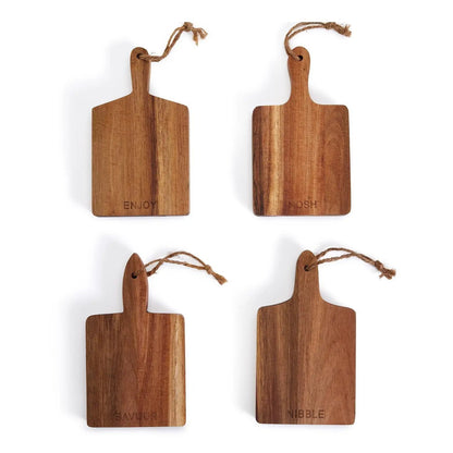 Charcuterie Boards Set of 4, 8x4.5 Inches