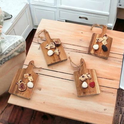 Charcuterie Boards Set of 4, 8x4.5 Inches