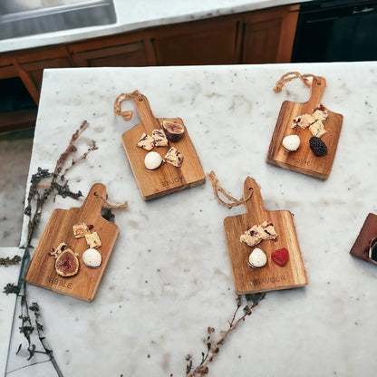 Charcuterie Boards Set of 4, 8x4.5 Inches