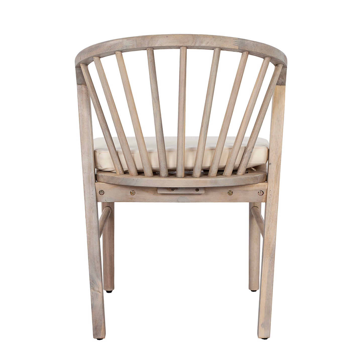 Acacia Wood Patio Outdoor Dining Chairs Set of 2