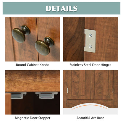 HouseOfZazla triangle bathroom storage cabinet hardware: round knobs, stainless hinges, arc base on Tampa Home & Garden Store