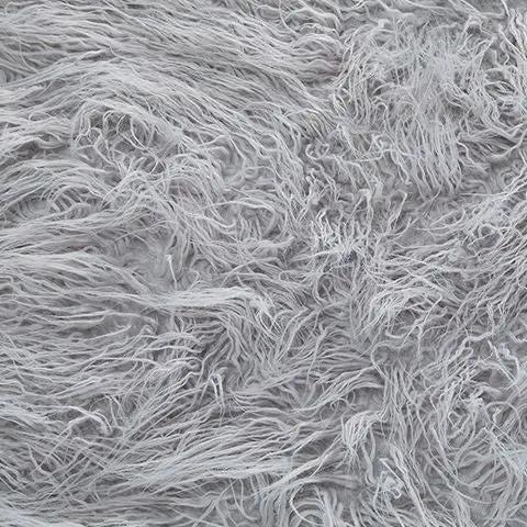 Galice Oversized Ottoman With Faux Fur Upholstery