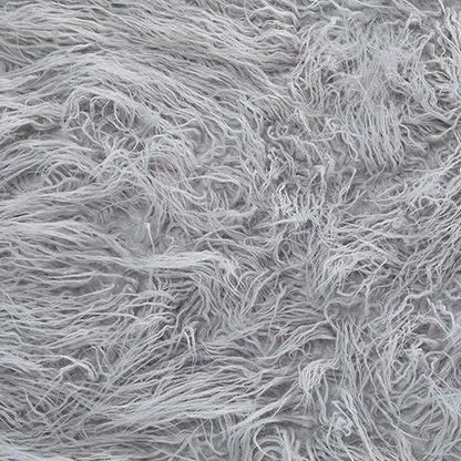 Galice Oversized Ottoman With Faux Fur Upholstery