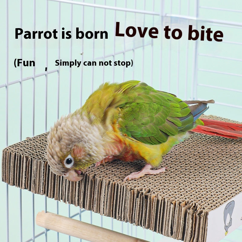 Parrot toy bed corrugated cardboard perch for birds by Sell My Stuff, bird toys on Tampa Home & Garden Store