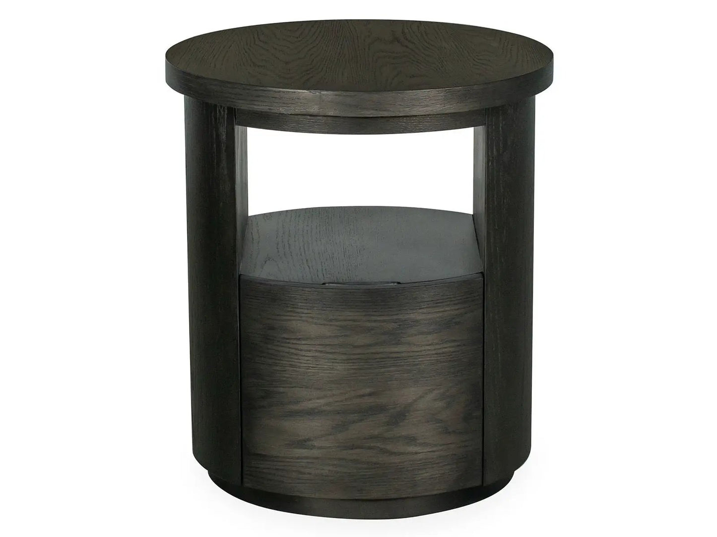 Bosley round end table in coffee bean dark wood finish by Unique Piece Furniture on Tampa Home & Garden Store