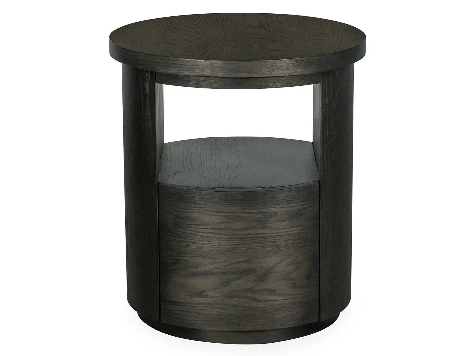 Bosley round end table in coffee bean dark wood finish by Unique Piece Furniture on Tampa Home & Garden Store