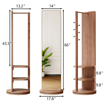 3 in 1 Multifunctional Clothing Mirror, wooden storage with shelves by Unique Piece Furniture on Tampa Home & Garden Store