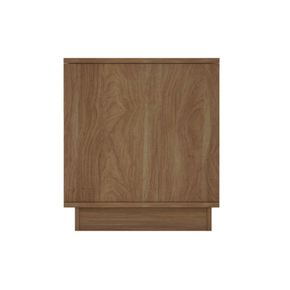 Modern Nightstand with Push to Open Drawers light brown woodgrain by HouseOfZazla on Tampa Home & Garden Store