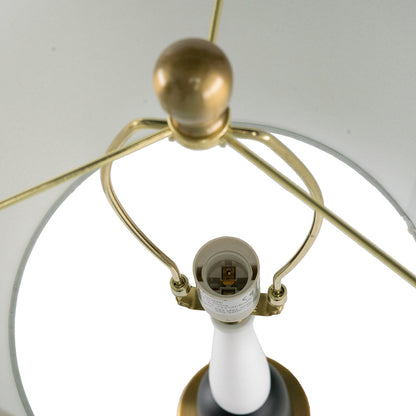 Teardrop silhouette table lamp gold brass frame with glass shade HouseOfZazla on Tampa Home & Garden Store