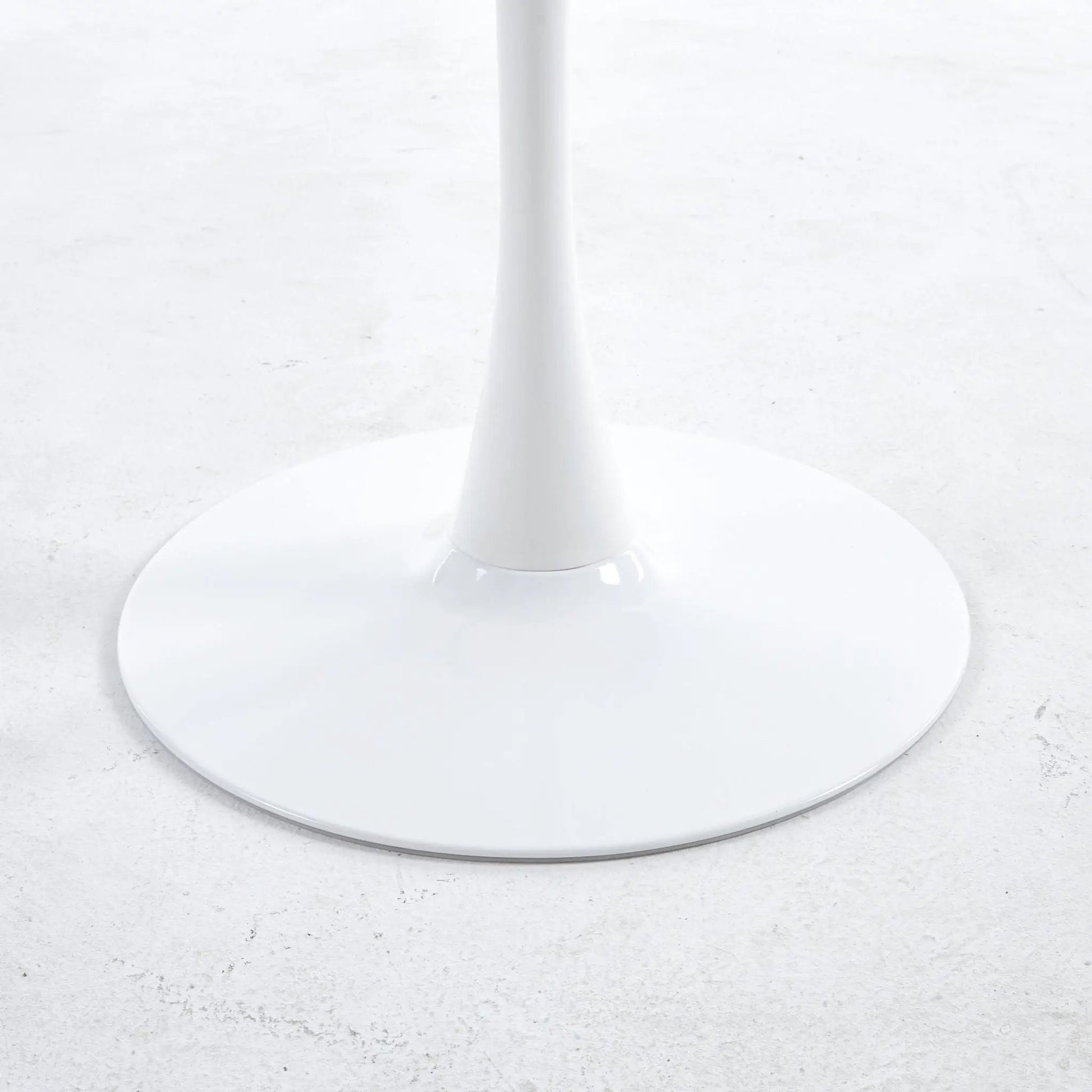 Tulip Special Dining Table pedestal base, white finish with round top on Tampa Home & Garden Store