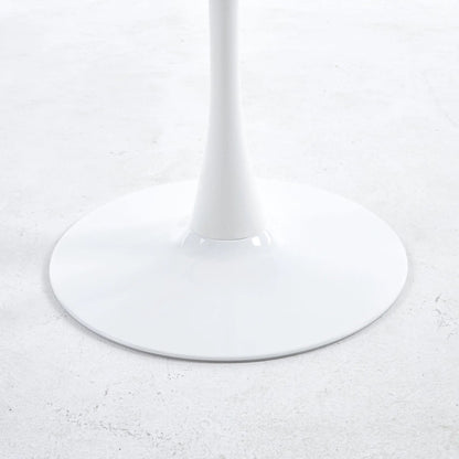 Tulip Special Dining Table pedestal base, white finish with round top on Tampa Home & Garden Store