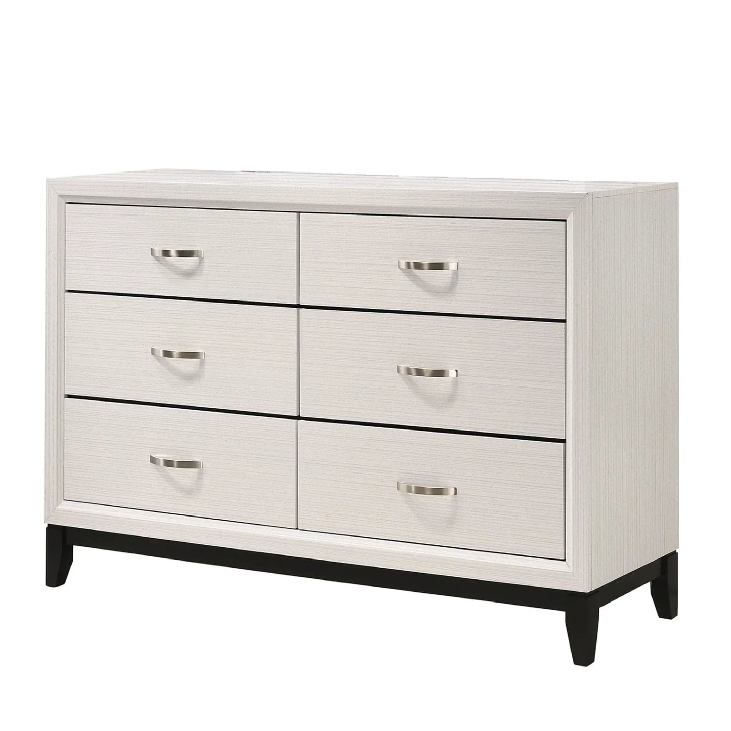 Contemporary 6 Drawer Dresser with Handles
