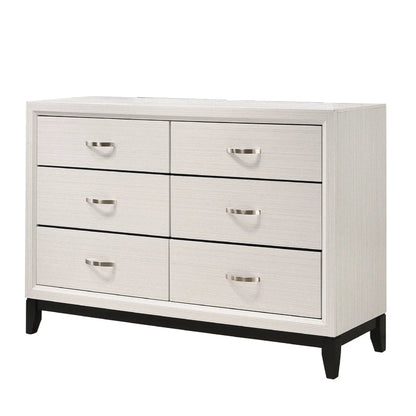 Contemporary 6 Drawer Dresser with Handles