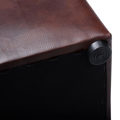 Foldable Cube Ottoman Pouffe Storage Seat
