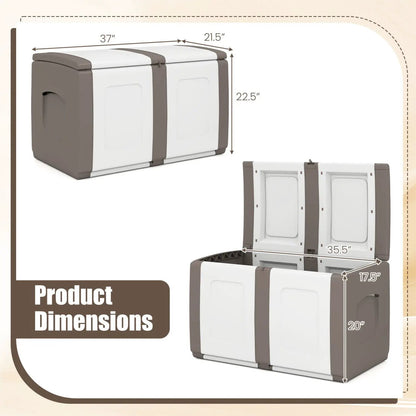53 Gallon Patio Container With Lockable Lid