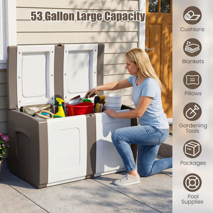 53 Gallon Patio Container With Lockable Lid