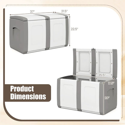 53 Gallon Patio Container With Lockable Lid