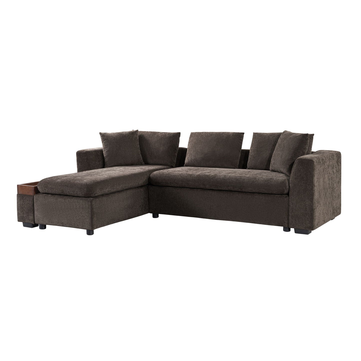 Modern L Shaped Sofa With Storage And Upholstery