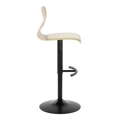 Folia Adjustable Barstool With Swivel Footrest