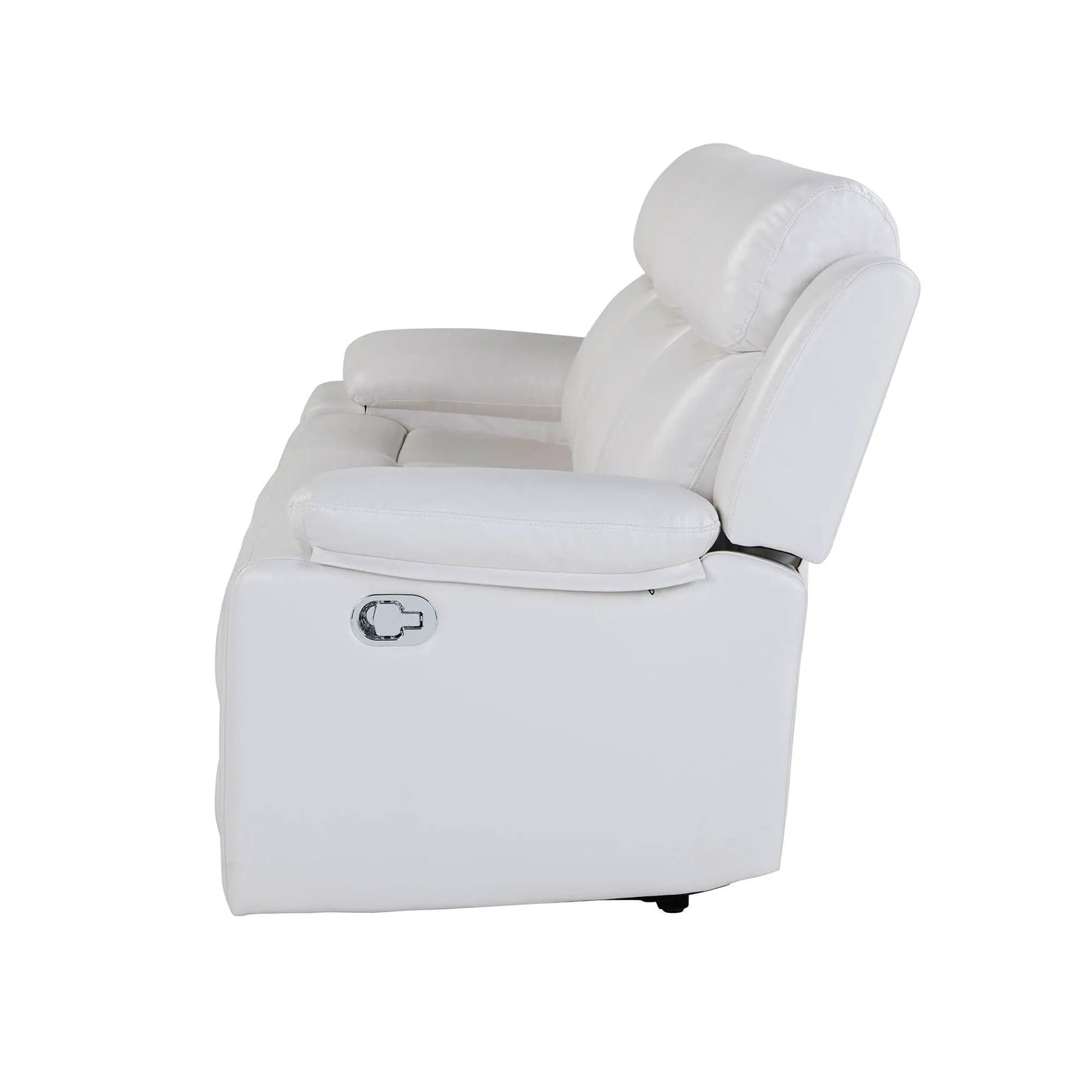 Blanche reclining sofa with LED lights in white leather by Unique Piece Furniture on Tampa Home & Garden Store