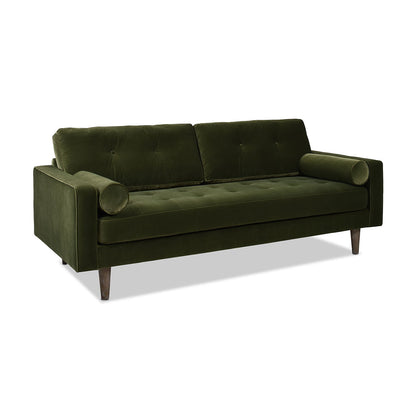 Mid Century Modern Olive Sofa for Stylish Living