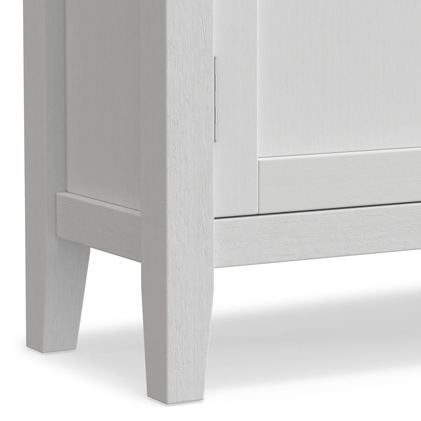 Redmond handcrafted low storage cabinet, white painted wood accent table by HouseOfZazla on Tampa Home & Garden Store