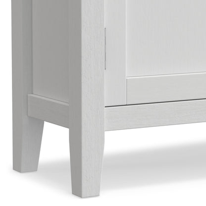 Redmond handcrafted low storage cabinet, white painted wood accent table by HouseOfZazla on Tampa Home & Garden Store