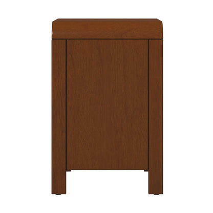 2-drawer accent nightstand HouseOfZazla brown solid wood on Tampa Home & Garden Store