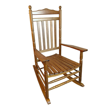 Balcony Porch Rocking Wood Chair for Adults