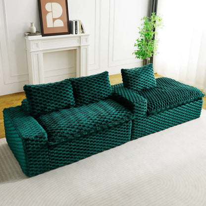 Modular Sofa, Convertible Twin Seat with Chaise