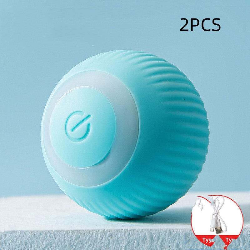 Blue USB rechargeable gravity electric rolling ball cat toy by Sell My Stuff, 2-pack on Tampa Home & Garden Store