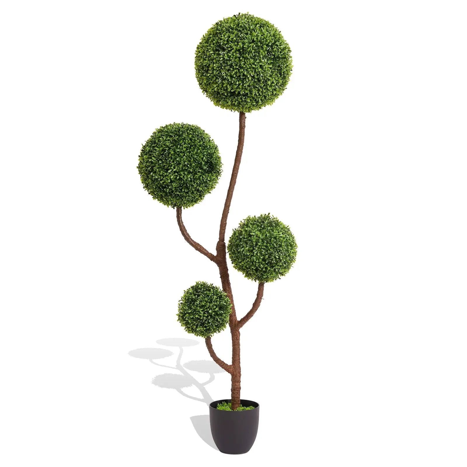 Artificial boxwood topiary tree triple-ball, 150 cm, green in pot Unique Piece Furniture on Tampa Home & Garden Store