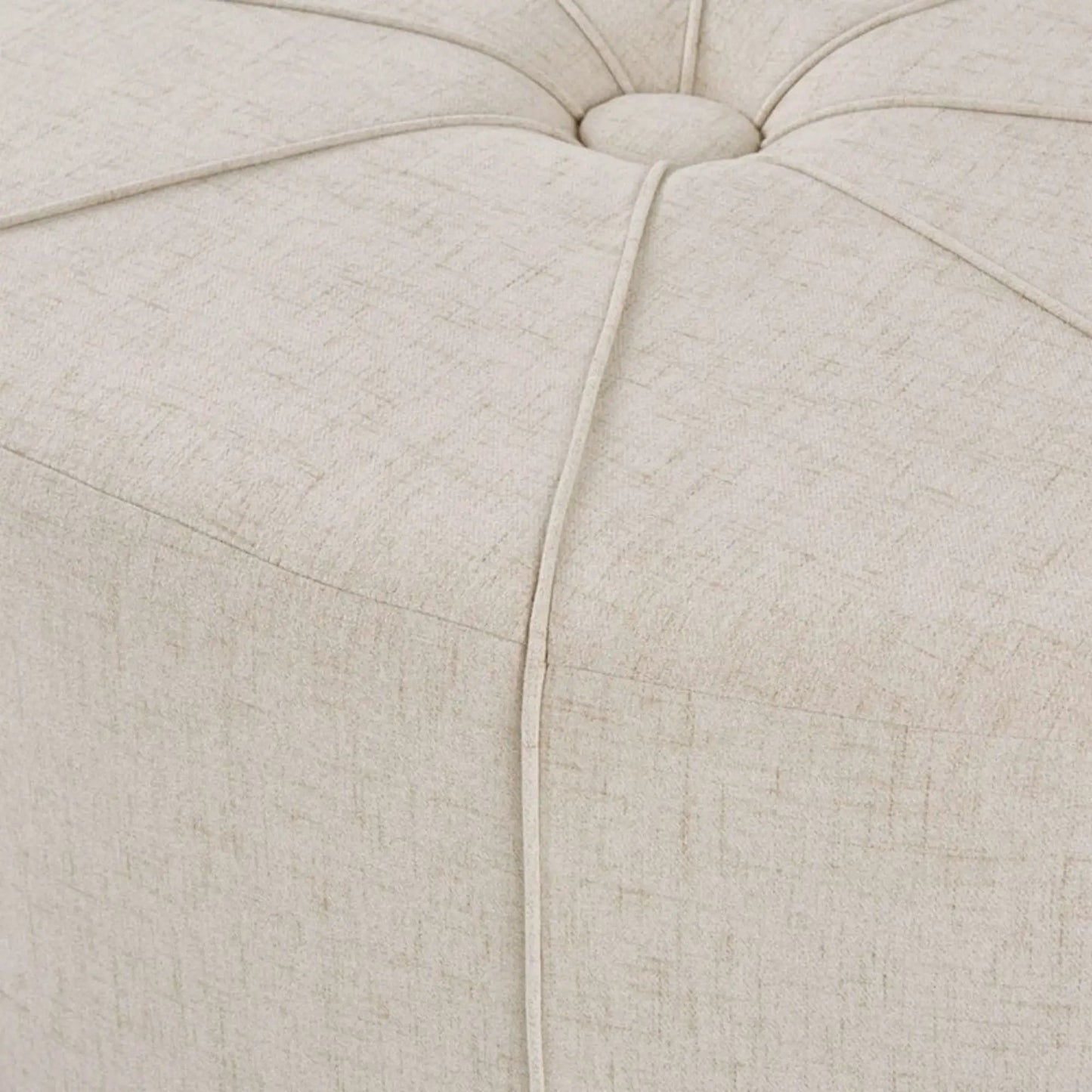 Modern Style Cocktail Ottoman with Tufted Center