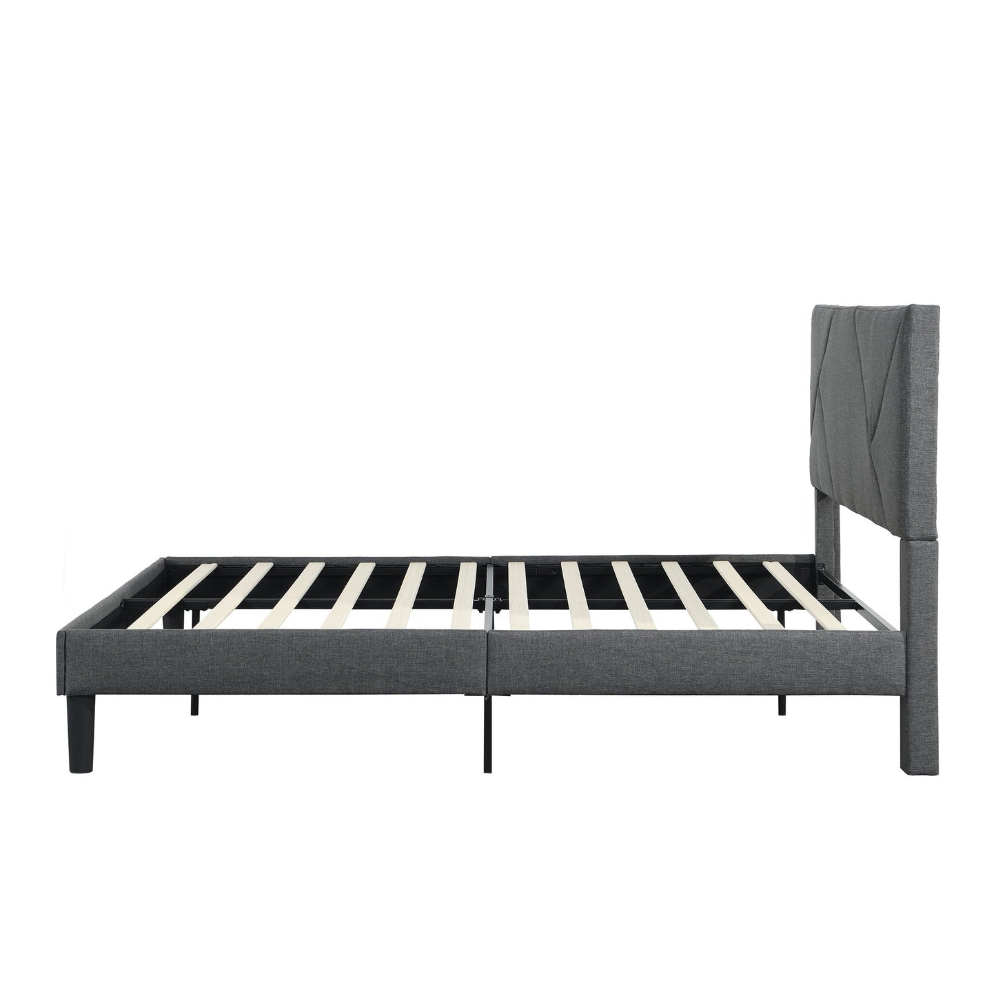 Upholstered Platform Bed Frame and Slat Support