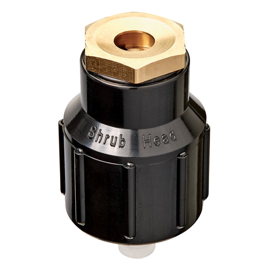 Shrub Head w/Brass Full Pattern Insert Nozzle, black underground sprinkler head on Tampa Home & Garden Store