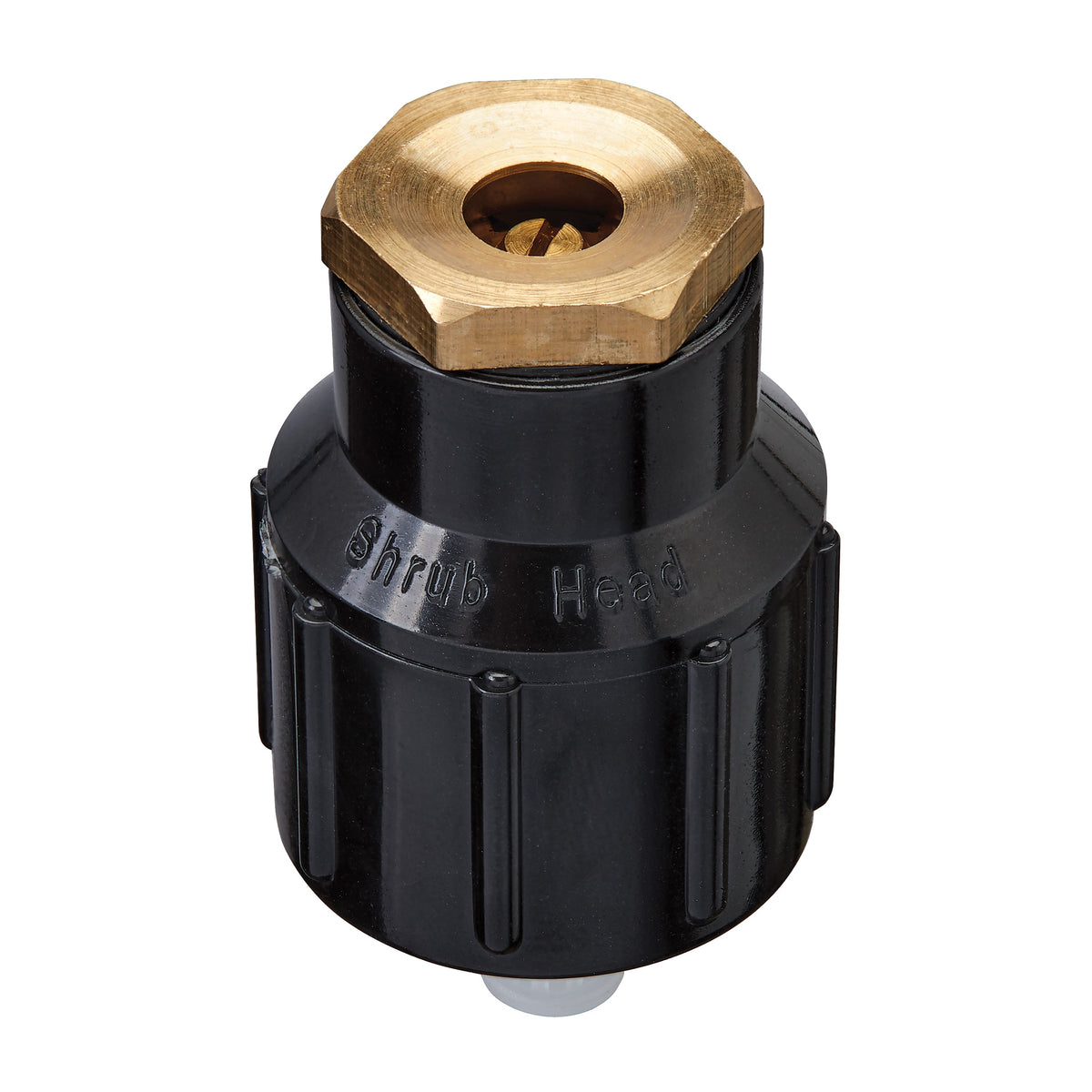 Shrub Head with brass full-pattern insert nozzle, Orbit Irrigation, black body on Tampa Home & Garden Store