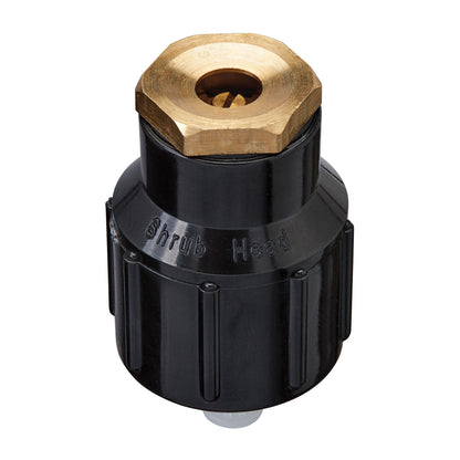 Shrub Head with brass full-pattern insert nozzle, Orbit Irrigation, black body on Tampa Home & Garden Store