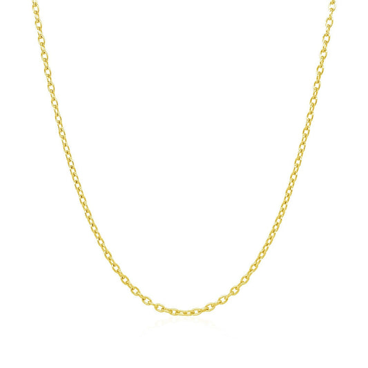 14k yellow gold round cable link chain necklace 1.5mm Bids.com on Tampa Home & Garden Store