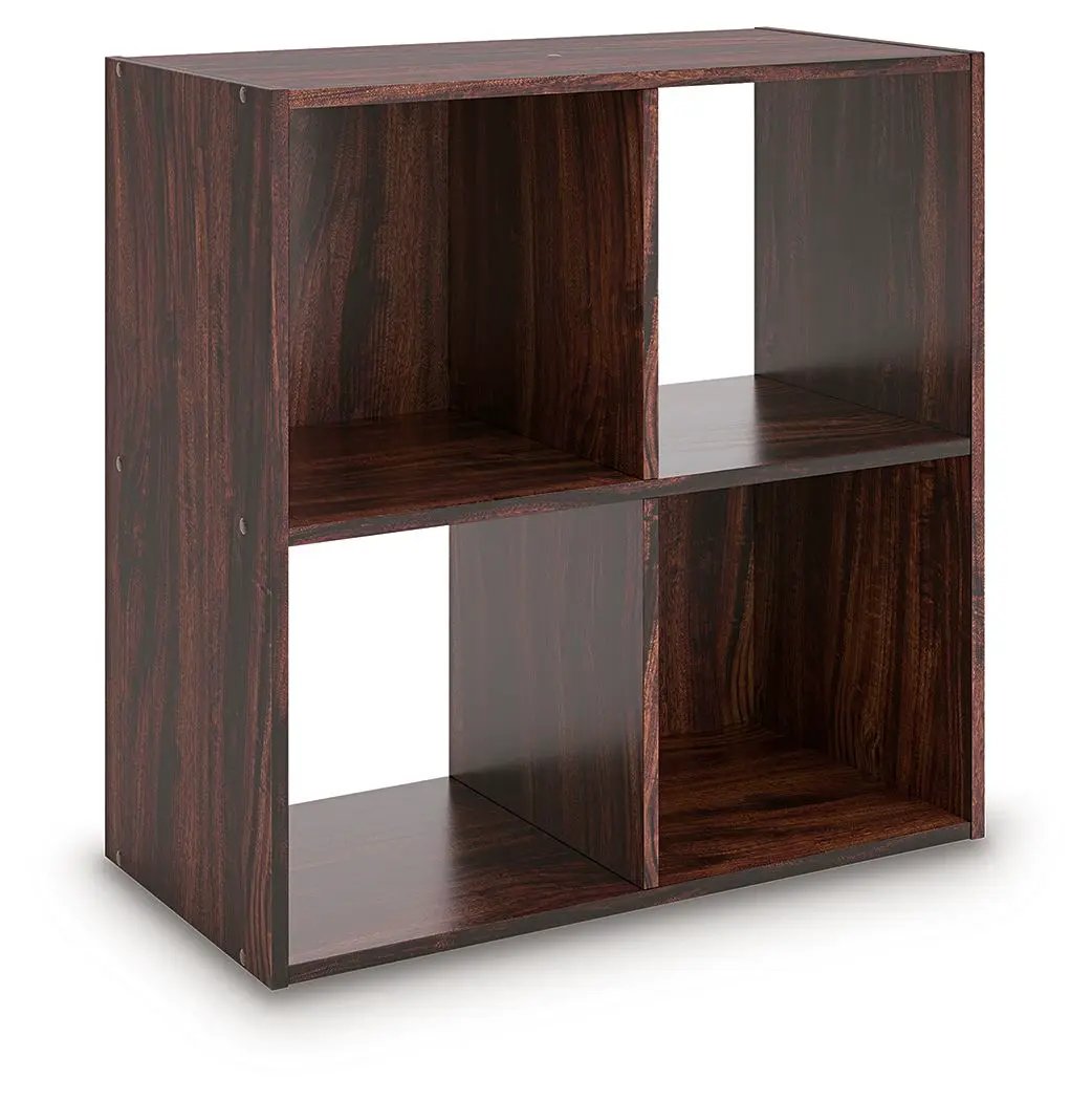 Glosmount Cube Organizer dark wood finish with 4 open cubbies by Unique Piece Furniture on Tampa Home & Garden Store