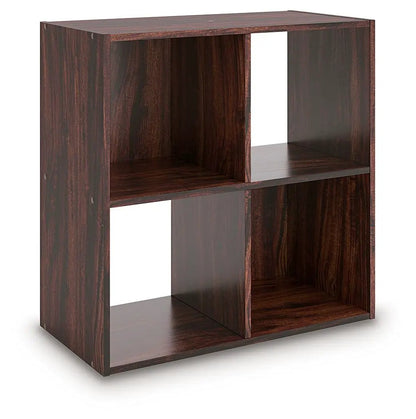 Glosmount Cube Organizer dark wood finish with 4 open cubbies by Unique Piece Furniture on Tampa Home & Garden Store