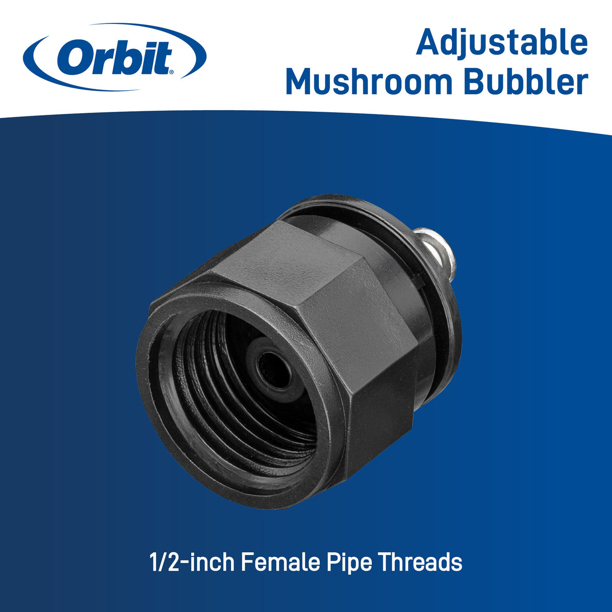 Mushroom Bubbler with adjustable flow, Orbit Irrigation sprinkler head 1/2-in female threads on Tampa Home & Garden Store
