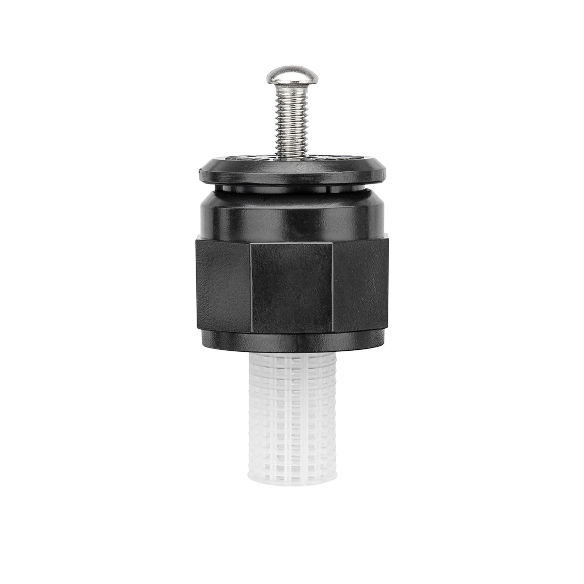 Mushroom Bubbler sprinkler with adjustable flow screw, black body and white tubing Orbit on Tampa Home & Garden Store