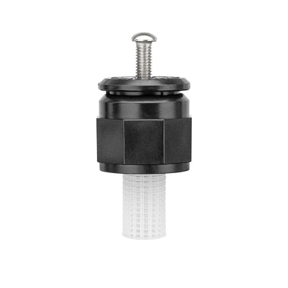 Mushroom Bubbler sprinkler with adjustable flow screw, black body and white tubing Orbit on Tampa Home & Garden Store
