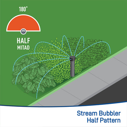 Orbit Multi-Stream Bubbler Half Pattern sprinkler 180° spray underground irrigation on Tampa Home & Garden Store