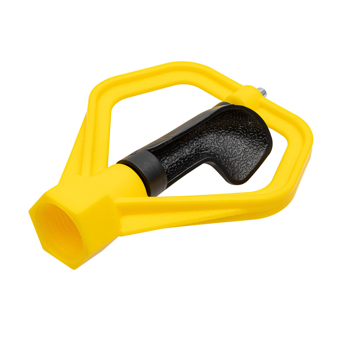 Orbit 1/2-in FPT spinning head sprinkler with yellow frame and black grip on Tampa Home & Garden Store