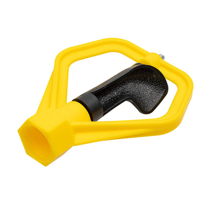Orbit 1/2-in FPT spinning head sprinkler with yellow frame and black grip on Tampa Home & Garden Store