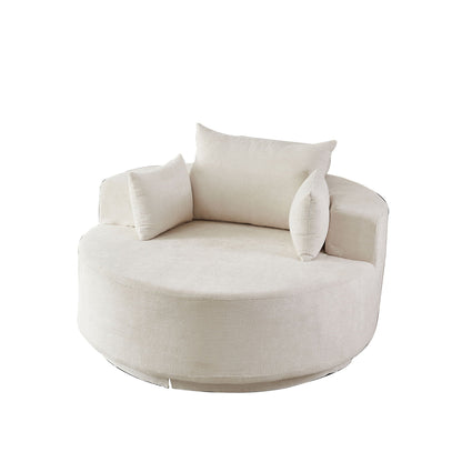 Modern Single Sofa and Swivel Sleeper Chair
